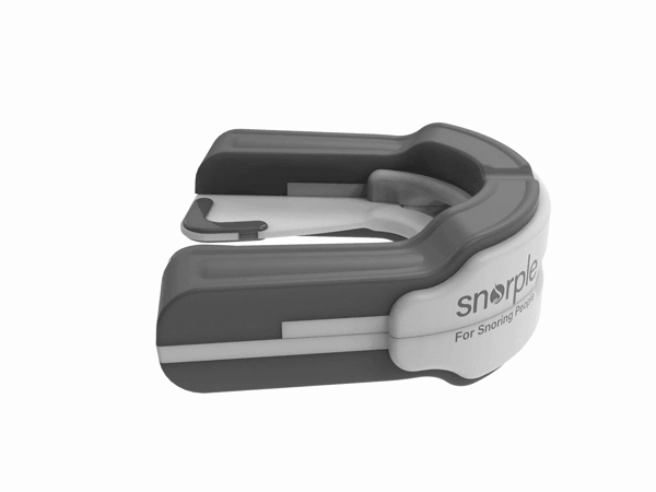 Snorple mandibular advancement jaw positioning